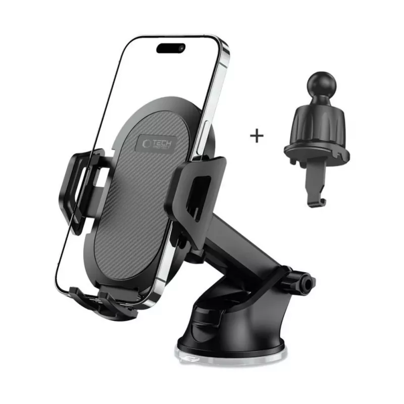 Tech-Protect V5 supporto universale per auto da cruscotto e bocchetta d'aria - nero