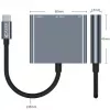 Tech-Protect V1 hub adattatore USB-C 3in1 - USB-A 3.0, USB-C PD 100W, HDMI 4K 30Hz - grigio