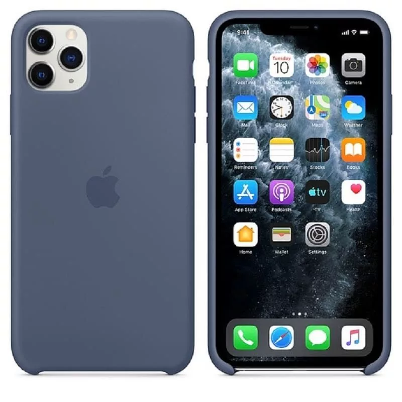Apple iPhone 11 Pro Max custodia in silicone MX032ZM/A Alaskan Blue