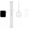 Apple Watch Series 5 GPS argento 44mm custodia in alluminio cinturino sport bianco