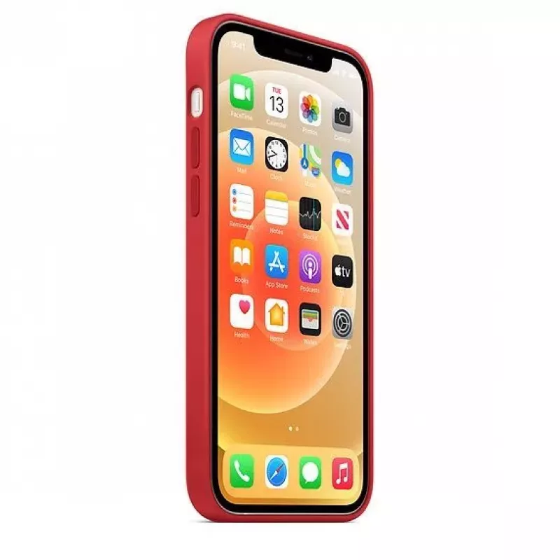 Apple custodia in silicone con MagSafe per iPhone 12 mini rossa