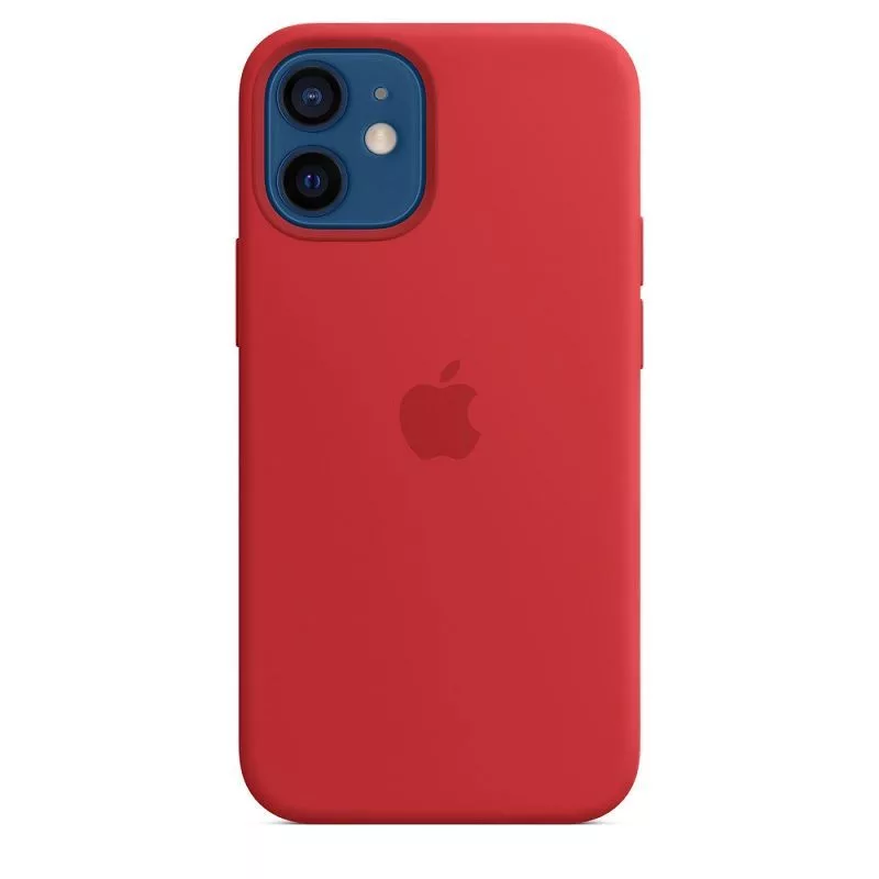 Apple custodia in silicone con MagSafe per iPhone 12 mini rossa