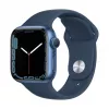 Apple Watch Series 7 GPS, 41mm cassa in alluminio blu con cinturino Sport - Regular blu abisso