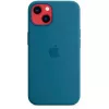 Apple iPhone 13 custodia in silicone con MagSafe Blauhäher