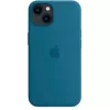 Apple iPhone 13 custodia in silicone con MagSafe Blauhäher