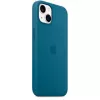 Apple iPhone 13 custodia in silicone con MagSafe Blauhäher