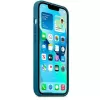 Apple iPhone 13 custodia in silicone con MagSafe Blauhäher