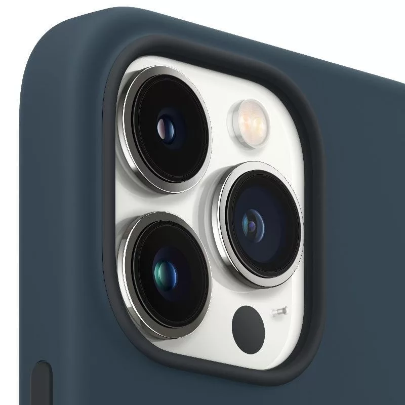 Apple iPhone 13 Pro custodia in silicone con MagSafe Abyss Blue