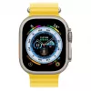 Apple Watch Ultra GPS + Cellular, 49mm cassa in titanio con cinturino Ocean giallo