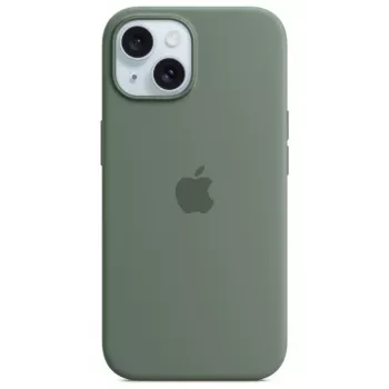 Apple iPhone 15 custodia in silicone compatibile MagSafe - Cypress