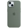 Apple iPhone 15 custodia in silicone compatibile MagSafe - Cypress