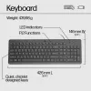 HP 150 set mouse e tastiera con filo - nero - QWERTY layout inglese US