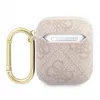 Guess Apple AirPods 1/2 custodia 4G Script Metal Collection rosa