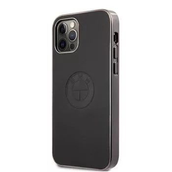 BMW Apple iPhone 12/12 Pro 6,1 pollici custodia rigida Signature Leather Embossed Logo nera