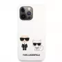 Karl Lagerfeld Apple iPhone 13 Pro custodia Choupette in silicone liquido bianca