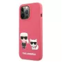 Karl Lagerfeld Apple iPhone 13 Pro custodia Choupette in silicone liquido rossa