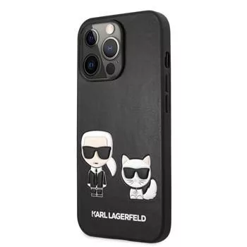 Karl Lagerfeld Apple iPhone 13 Pro custodia Choupette in pelle PU nera