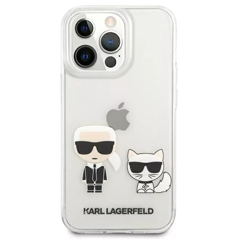 Karl Lagerfeld iPhone 13 Pro custodia Choupette trasparente
