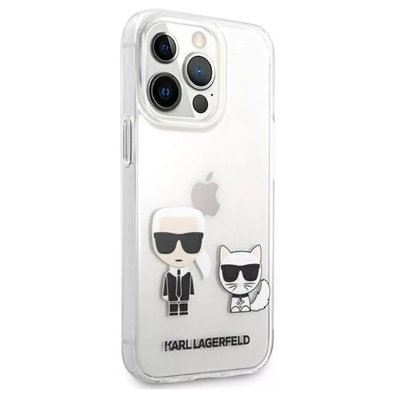 Karl Lagerfeld iPhone 13 Pro custodia Choupette trasparente
