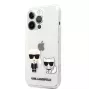 Karl Lagerfeld iPhone 13 Pro custodia Choupette trasparente