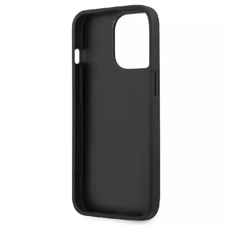 Karl Lagerfeld Apple iPhone 13 Pro custodia Saffiano Karl Head argento