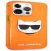 Karl Lagerfeld Apple iPhone 13 Pro custodia Fluo TPU Choupette Head arancione