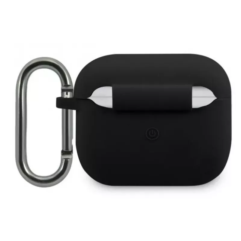 Lacoste Apple AirPods 3 custodia in silicone liquido Glossy Printing Logo nera