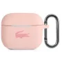 Lacoste Apple AirPods 3 custodia in silicone liquido Glossy Printing Logo rosa