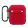 Lacoste Apple AirPods 1/2 custodia in silicone liquido Glossy Printing Logo rossa