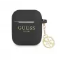 Guess Apple 4G Charms custodia in silicone per AirPods 1/2 nera