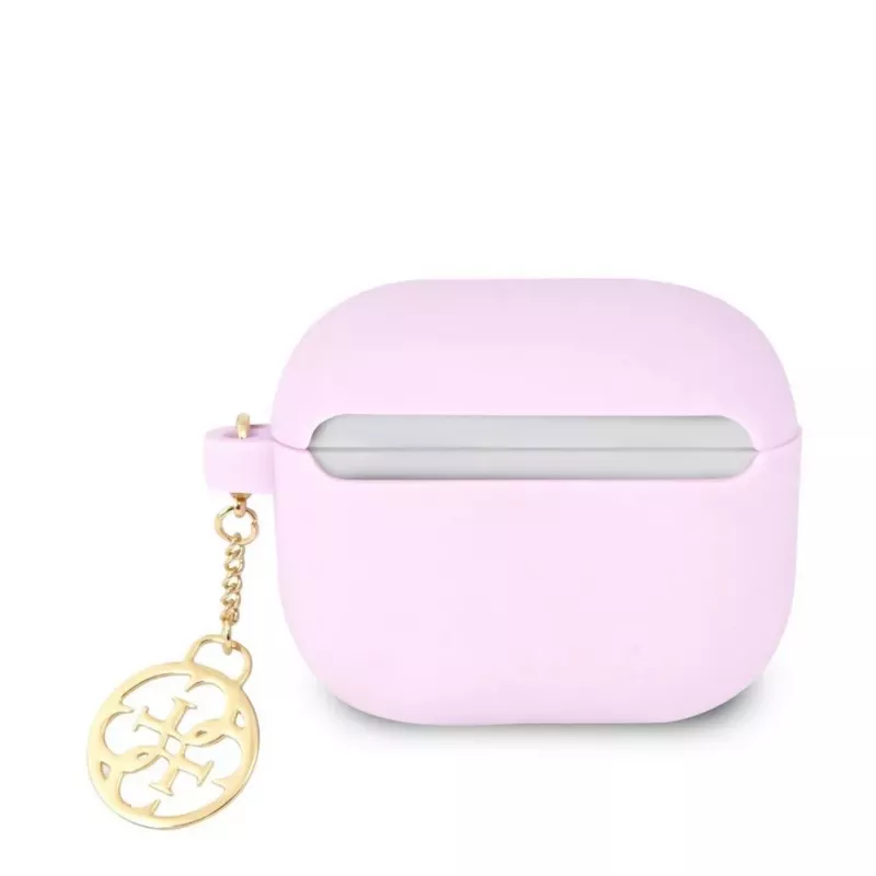 Guess Apple AirPods 3 Charms custodia in silicone viola
