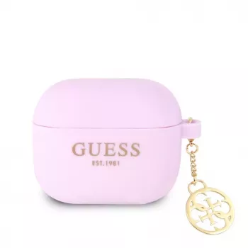 Guess Apple AirPods 3 Charms custodia in silicone viola