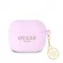 Guess Apple AirPods 3 Charms custodia in silicone viola