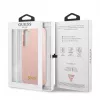 Guess custodia in silicone Metal Logo per Samsung Galaxy S22 Plus - rosa