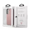 Guess Samsung Galaxy S22 Plus custodia in pelle PU Saffiano rosa