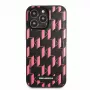 Karl Lagerfeld Apple iPhone 13 Pro custodia Monogram Plaque nera rosa