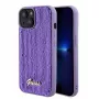 Guess Sequin Script Logo Case per iPhone 15 lilla