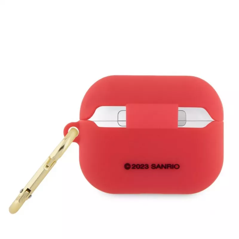 Hello Kitty Custodia in silicone per Apple AirPods Pro 3D Kitty Kopf rosso
