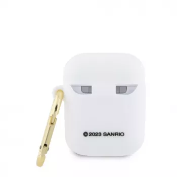 Hello Kitty HKA23DKHSH Silicone 3D Kitty Head Case per Apple AirPods 1/2 - bianco