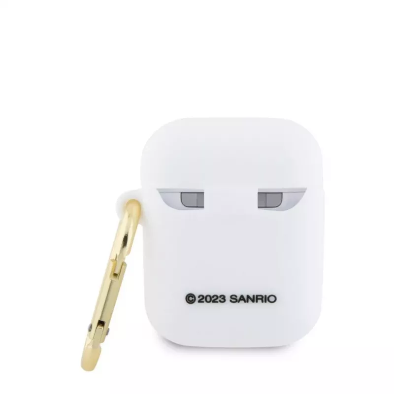 Hello Kitty HKA23DKHSH Silicone 3D Kitty Head Case per Apple AirPods 1/2 - bianco