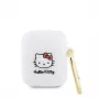 Hello Kitty HKA23DKHSH Silicone 3D Kitty Head Case per Apple AirPods 1/2 - bianco