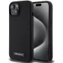 Karl Lagerfeld Custodia in silicone liquido con placca MagSafe per Apple iPhone 15 nero