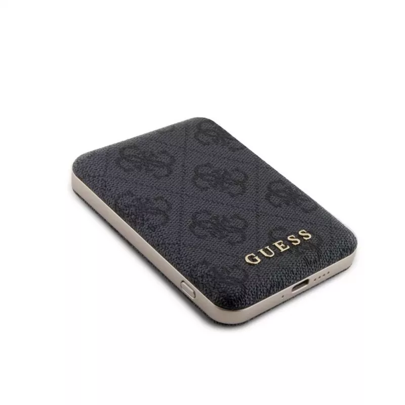 Guess Power Bank MagSafe 5000mAh 4G PU nero