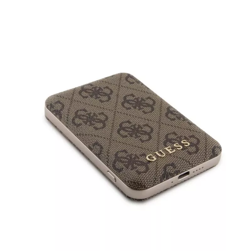 Guess Power Bank MagSafe 5000mAh 4G PU marrone