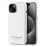 Karl Lagerfeld Grained PU Hotel RSG Case per iPhone 15 grigio