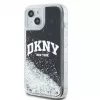 DKNY Apple iPhone 15 Hardcase Liquid Glitter Big Logo nero