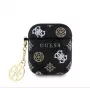 Guess AirPods 1/2 PU 4G Peony Charm Case nero