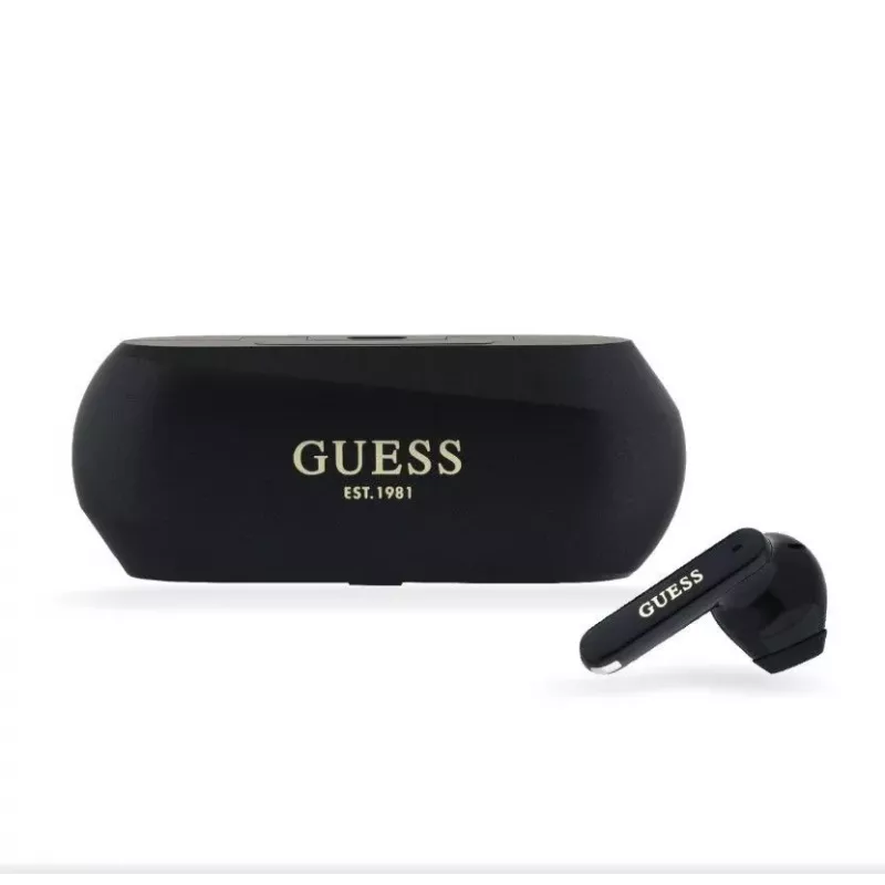 Guess Elongated Metallic ENC TWS Wireless Earphones nero