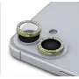 Guess Apple iPhone 16/16 Plus Fixed Glitter lente protettiva oro