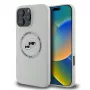Karl Lagerfeld Liquid Silicone K&CH Heads MagSafe Case per iPhone 16 Pro Max beige